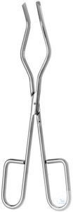 Crucible tongs, 200 mm double,  curved