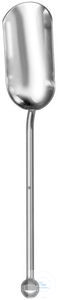 Weighing shovel with knob,  18/8, 190 mm (70x35mm) Weighing shovel with knob,...