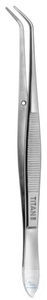 TITAN-Haltepinzette, 150 mm, für Miniplatten, gebogen TITAN-Haltepinzette,...