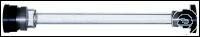 Glass tube with bubble trap Polarimeter tube, 100 mm long, 10.5 mL