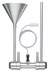 Flow through sample tubes (stainless steel) with funnel and riser and integrated temperature...