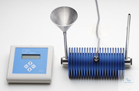 T-Cell polarimeter buis 200mm met trechter  T-Cel polarimeterbuis met trechter en overloop voor...