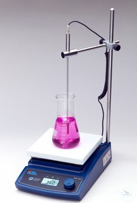 Magnetic stirrer MSH-D with Jog-shuttle and heating, stand rod, Pt-100 IDL - magnetic stirring...