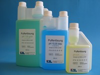 Buffer solution in handy dispensing bottle pH 7,00 (25°C) green, 500 ml Buffer Solution with...