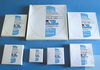 Filterpapier IDL, diameter 240 mm, witband, verpakking van 100 stuks Rondfilter voor...