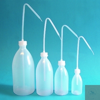 Pissette, col étroit, LDPE, 100 ml Pissette avec col étroit en polyéthylène, avec tube et bonne...