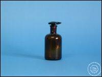 Dropper bottle, amber glass, 100 ml Dropping bottles with flat-head stopper, type TK