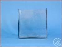 Aquarium, cuve en verre rectangulaire, bord rodé, verre sodocalcique, dimension H x L x L: 260 ×...
