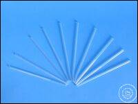 Glass stirring rods, AR-glass, 300 mm Stirring rods made of thick walled glass tubes, round fused...