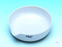 Evaporating dish porcelain, 888/0, with spout, Ø 63 mm, form A, flat bottom