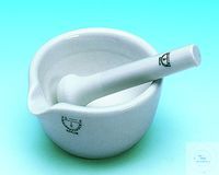 Pestle porcelain, rough, 56/3, 175 mm long, head Ø 42 mm Porcelain pestle IDL, according to DIN...