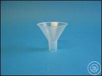 Powder funnel made of transparent polypropylene, diameter 120 mm