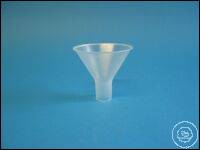 Powder funnel made of transparent polypropylene, diameter 150 mm