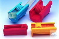 Slangklem rood, voor slang tot 14 mm buitendiameter Slangklemmen KT, IDL  Gemaakt van...