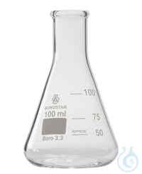 Borostar Erlenmeyerkolben EH 100ml Boro 3.3 
 
Der Borostar Erlenmeyerkolben aus Borosilikatglas...