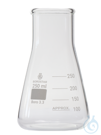 Borostar Erlenmeyerkolben WH 250ml Boro 3.3 
 
Der Erlenmeyerkolben aus hochwertigem...
