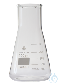 Borostar Erlenmeyerkolben WH 300ml Boro 3.3 
 
Der Erlenmeyerkolben aus hochwertigem...