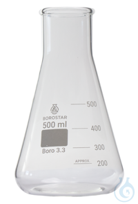 Borostar Erlenmeyerkolben WH 500ml Boro 3.3 
 
Der Erlenmeyerkolben aus hochwertigem...