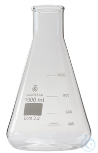 Borostar Erlenmeyerkolben WH 1000ml Boro 3.3 
 
Der Erlenmeyerkolben aus hochwertigem...
