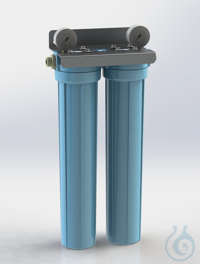 Filtergruppe FG10 x2; 1µm/0.2µm; 2x Manometer Filtergruppe 10'' x 2 
2 Filtergehäuse aus PP 10