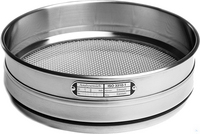 Edelstahl-Analysensieb Ø 500 x 80 mm, Edelstahlanalysensiebgewebe ISO 3310-1, mit...