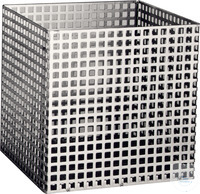 Panier en tôle perforée 8 mm perforation carrée tôle perforée en acier inoxydable, W-Nr. 1.4307...