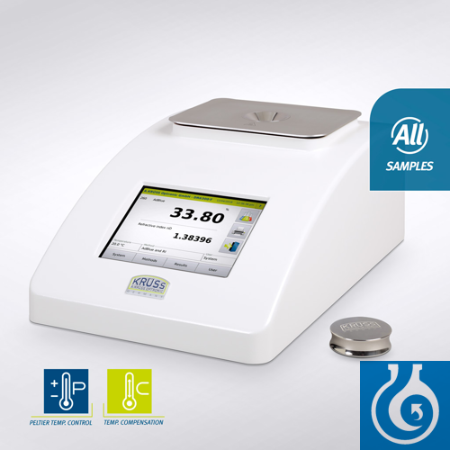 Digital refractometer with integrated peltier t...