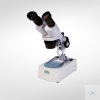 Stereo microscope with 45°-view. Eyepieces: 10X wide field Objectives: 1X and...