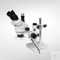 Stereo Zoom Mikroskop MSZ5000-T-S-RL mit Fototubus und Schwenkarm. 
Okulare: 10x Weitfeldokulare...