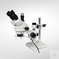 Stereo-Zoom-Mikroskop MSZ5000-T-S-RL Mikroskop mit Schwenkstativ, LED-Ringleuchte, Tubus,...