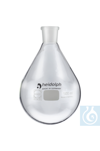 Ballon d'évaporation 500 ml -- NS 29/32 La taille standard est NS 29/32, sur demande également...