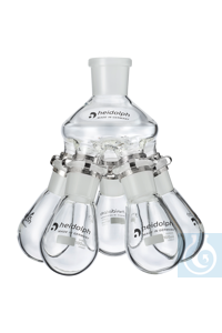 Spider with 5 flasks (100 ml each) NS 29/32 Spider comes with a standard NS 29/32 joint size are...