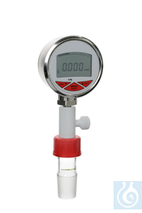 Uhrmanometer digital, -1…+2 bar, Anzeige 4-stellig, Genauigkeit 0,5 %, IP 65 Digitales...