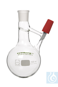 Schlenk flask acc. to Strauss, 500 ml, Produran ® valve 0 - 4 mm Schlenk flask acc. to Strauss,...