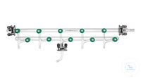 Schlenkline, avec 5 vannes HV à deux voies 0 - 8 mm et 3x raccords KF DN 16 (paroi épaisse)....