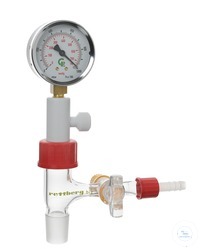 Aeration valve for desiccators, vacuum gauge and stopcock Aeration valve for...