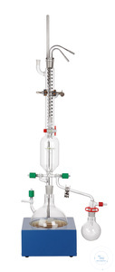 Solvent circulation apparatus, low form, Dimroth condenser, stainless...
