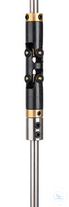 Stirrer coupling clamp, Ø 8 mm, double universal joint, plastic, for metal shafts Stirrer...