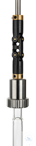 Stirrer coupling clamp, Ø 14 mm, double universal joint, plastic, for glass shafts Stirrer...