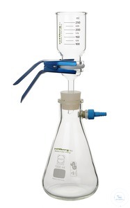 Filtrationsgerät, Filterplatte Por. 2, Aufsatz, Unterteil, Klemme Filtrationsgerät,...