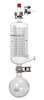 Rückflusskühler, komplett mit Auffangkolben und Anschluss für Abluft, Kühlfläche ca. 1200 cm²...