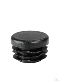 Tube plug, black plastic