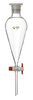 Separatory funnel, 50 ml, Squibb non-grad., PTFE plug size 12,5/2,5 mm, PE-stopper size 19/26...
