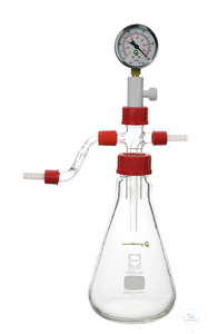 Woulff'sche Flasche, 20000 ml, GL 45, mit Rückschlagventil, Kunststoffüberzug Woulffsche Flasche,...