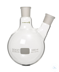 2-neck round bottom flask, 25 ml, mn size 14,5/23, sn size 14,5/23