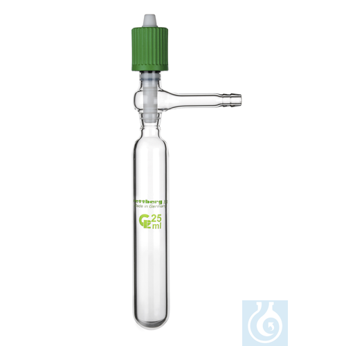 Nitrogen tube, 50 ml, thick-walled, vacuum valv...