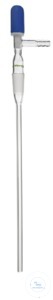 Gasinvoerbuis, kern NS 14,5/23, met PTFE-ventiel 0 - 3 mm Gasinlaatslang, kern NS 14,5/23, met...