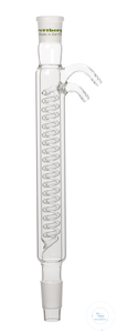 Intensieve koeler, kern NS 14,5/23, mantel NS 14,5/23, mantellengte 160 mm, borosilicaatglas 3,3