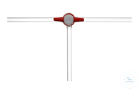 Dreiweghahn/T-Bohrung, PTFE-Küken NS 14,5/2,5 mm Bohrung Dreiweghahn mit T-Bohrung, PTFE-Küken NS...