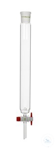 Chromatography column, FH 200 mm, I-Ø 10 mm, socket size 14,5/23, with recess...